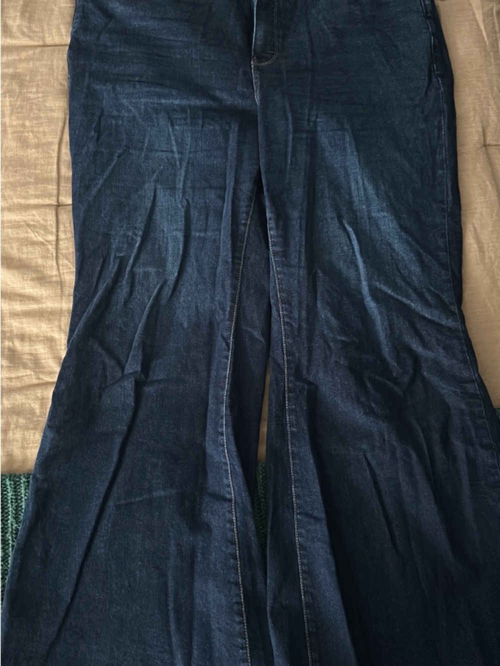 NYDJ Dark Blue Flare Jeans - Wide Leg